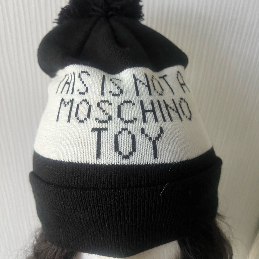 Moschino Black and White Toy Hat
